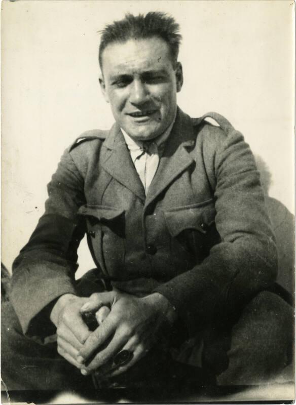 James McBey in Uniform