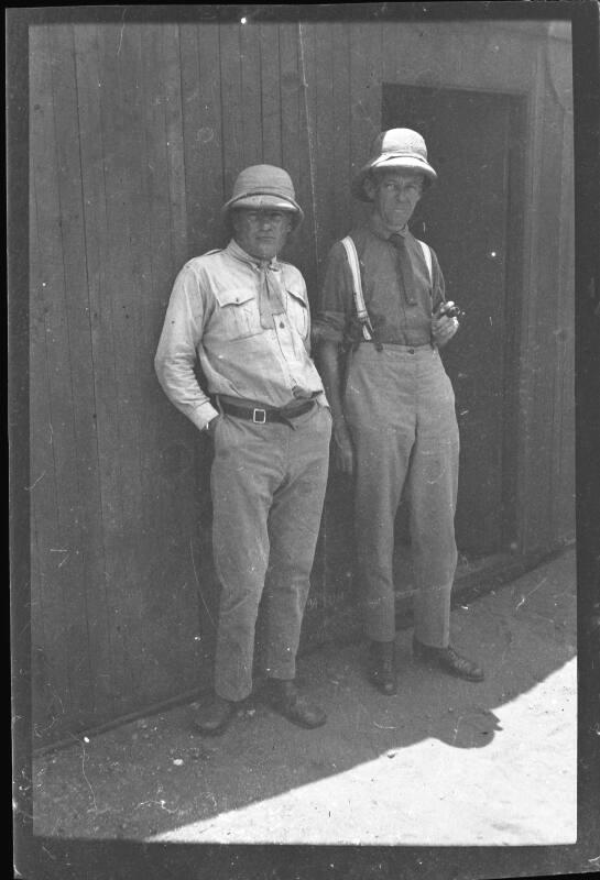 James McBey with Another Man, Both in Uniform