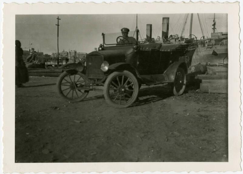 Motor Car by the Docks