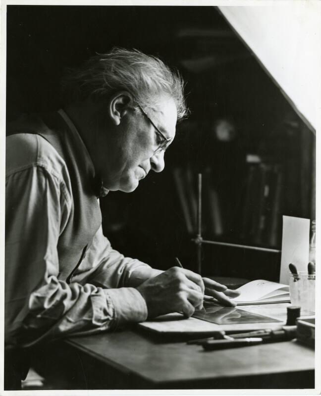 James McBey at Work in New York