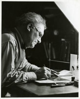 James McBey at Work in New York