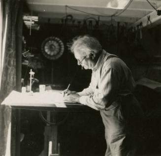 James McBey at work in New York