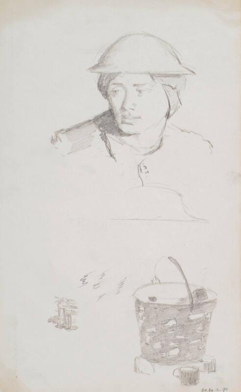 Sketches of a Man and a Brazier