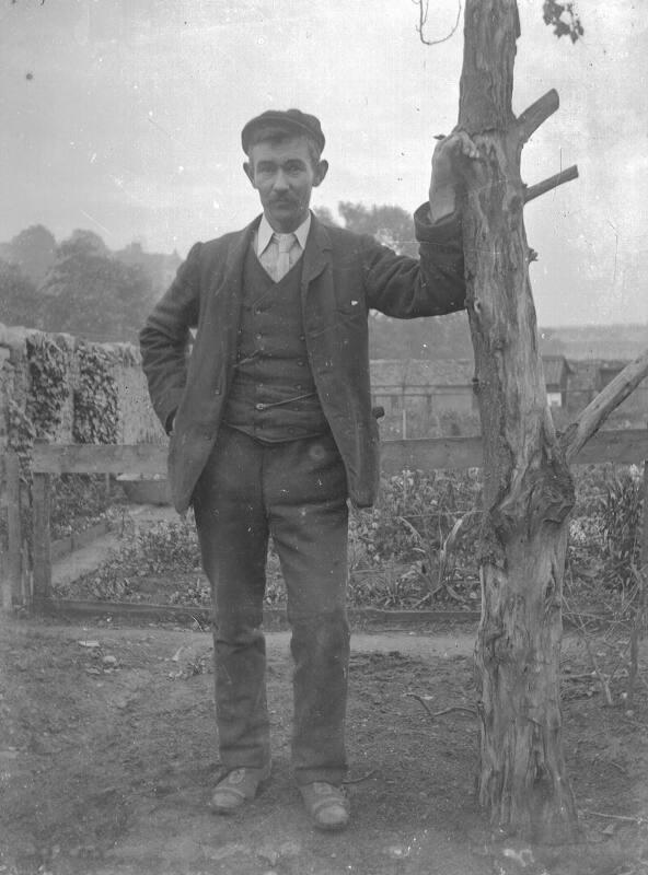 Man Standing by Tree