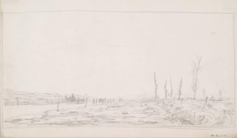 Road with Convoy of Troops