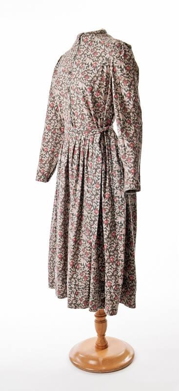 Laura Ashley Green Print Winter Dress