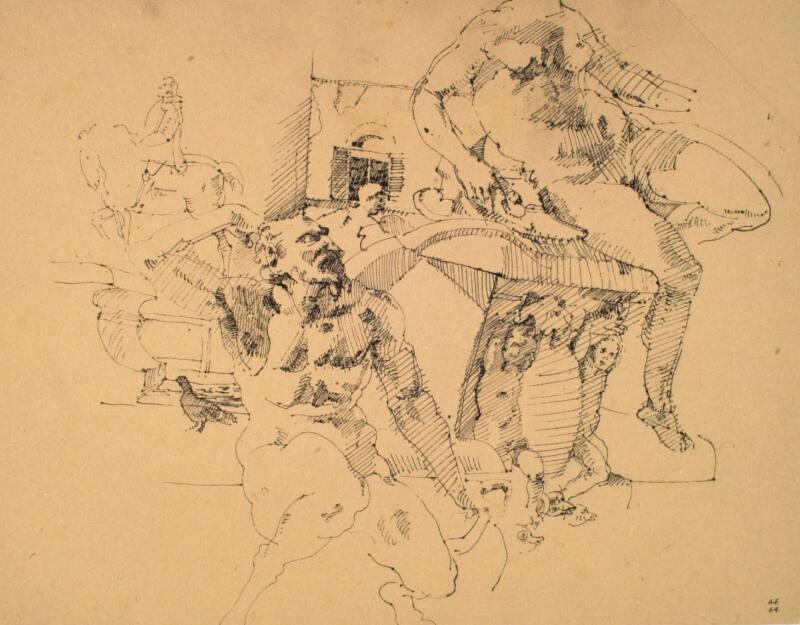 Neptune Fountain, Piazza della Signoria, Florence by Alexander Fraser 