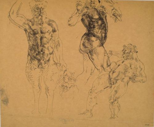 Three Studies of Bronze Nude by Alexander Fraser