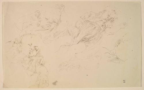 Studies of the Artist's Son Sleeping by Alexander Fraser