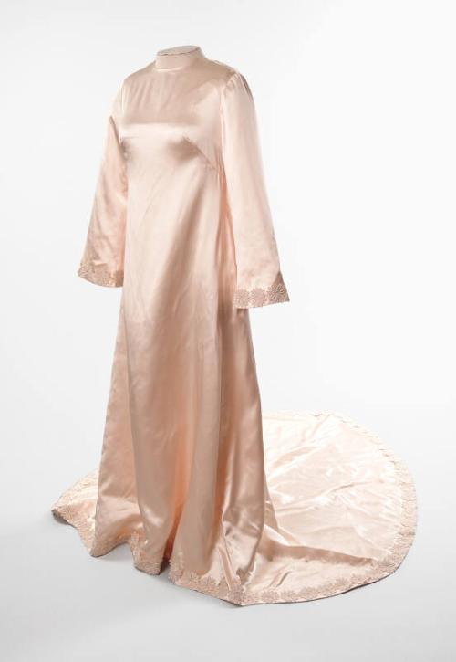 Cream Silk Wedding Dress