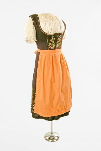 Bavarian Bridesmaid Dress, Blouse and Apron