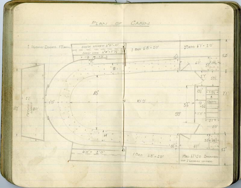 Shipyard Workers Notebook & Sketchbook For S.T "Ben Meidie" & "Ben Glas