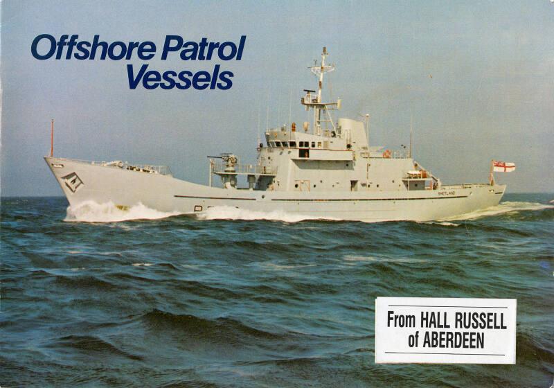 Leaflet Showing 'Island Class' Offshore Patrol Vessels Built By Hall Russell In 1970s