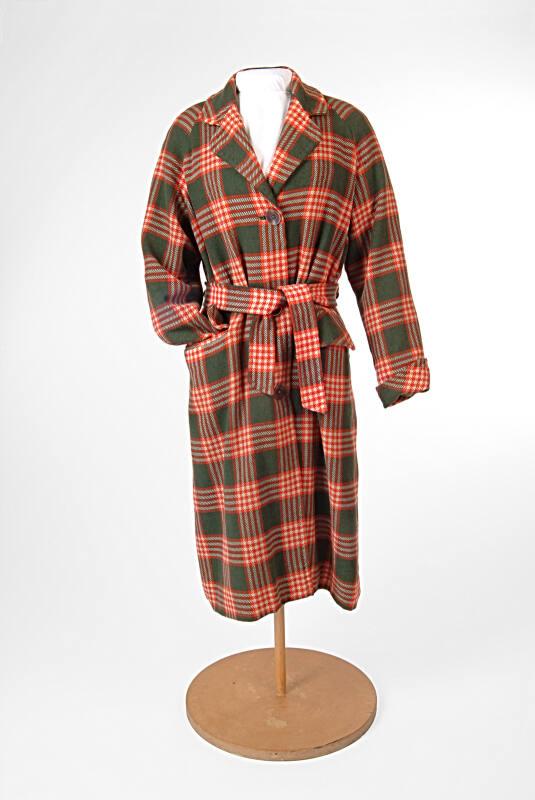Checked Wool Coat