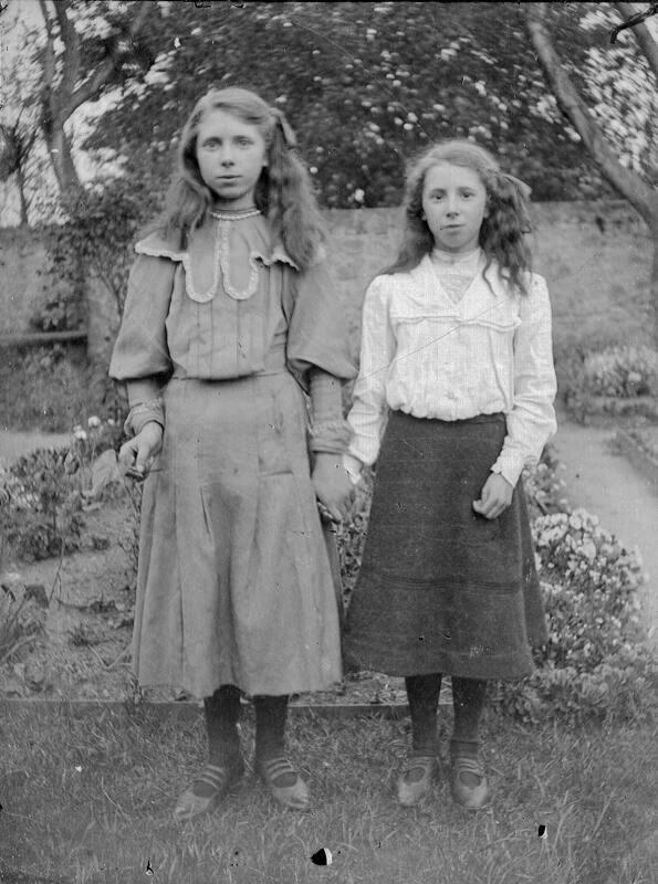 Two Girls in Garden