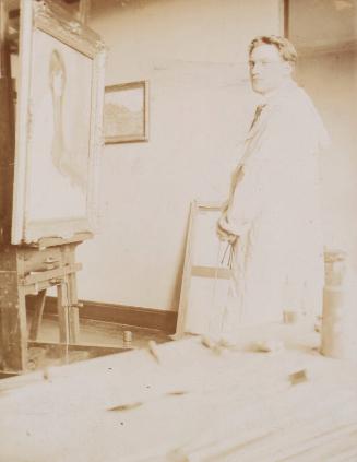 James McBey in his Studio, Hampstead (Photograph Album Belonging to James McBey)
