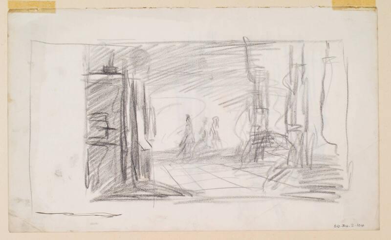 Figures under a Shelter