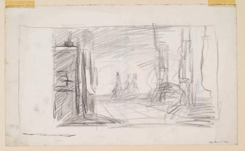 Figures under a Shelter