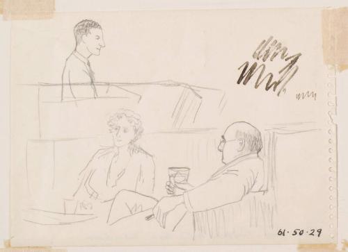 Mr and Mrs H H Kynett in the Station Hotel, Aberdeen