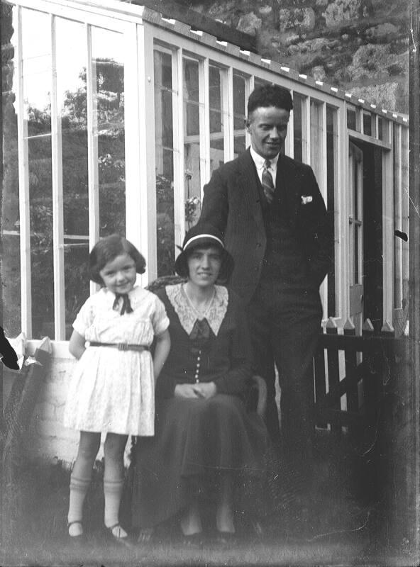 Woman, Man and Girl Outdoors