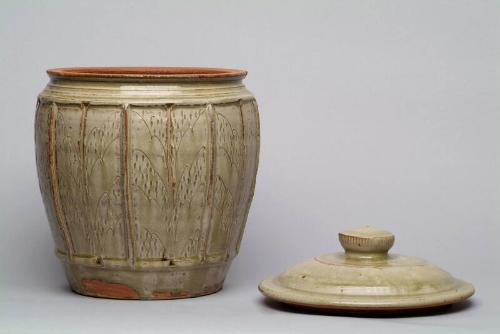 Lidded storage jar
