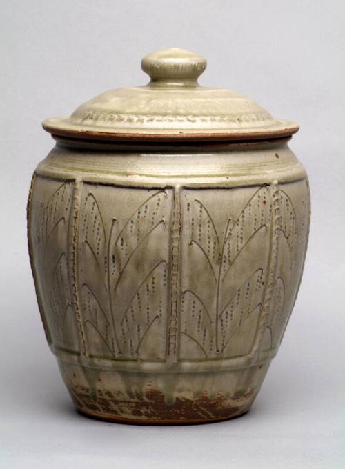 Large Lidded Store Jar