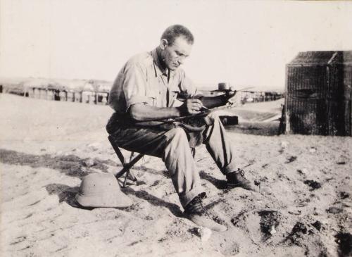 McBey Sketching in the Desert (Photograph Album Belonging to James McBey)