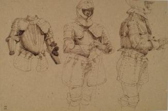 Three Studies of a Suit of Armour by Alexander Fraser