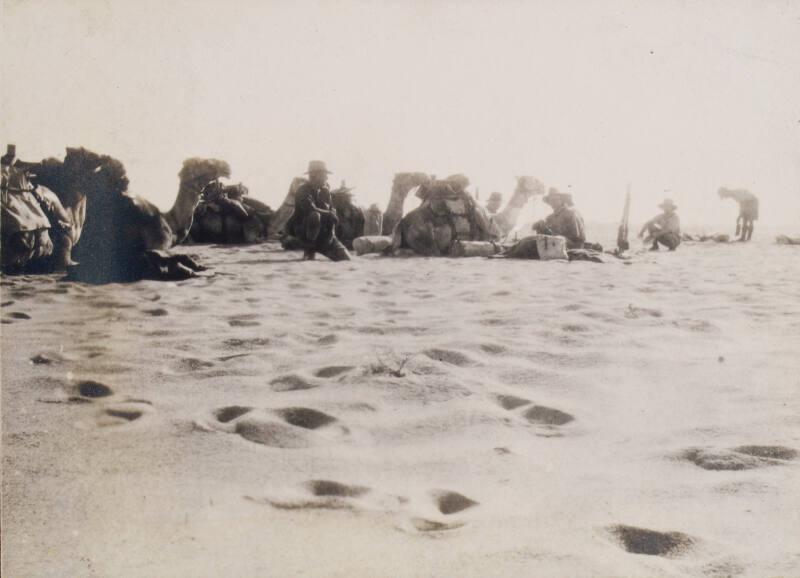 Camel Patrol Resting (Photograph Album Belonging to James McBey)