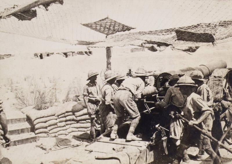 Loading a Cannon (Photograph Album Belonging to James McBey)