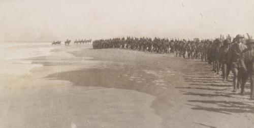 Soldiers Marching in Formation (Photograph Album Belonging to James McBey)