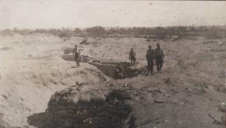 Soldiers Walking Along the Trenches (Photograph Album Belonging to James McBey)