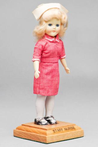 Doll Dressed As A Staff Nurse or "Pinkie"