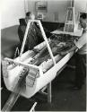 Photograph of Hall Russell Design Office draughtsman Alistair Davidson, Managing Director John …