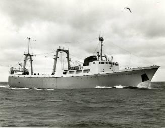 Photograph of  stern trawler Junella under way running trials