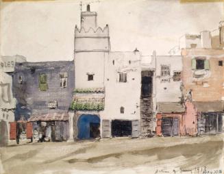 Study of Buildings with Moorish Arch by James McBey