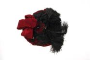 Red and Black  Jubilee Bonnet