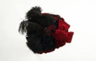 Red and Black  Jubilee Bonnet