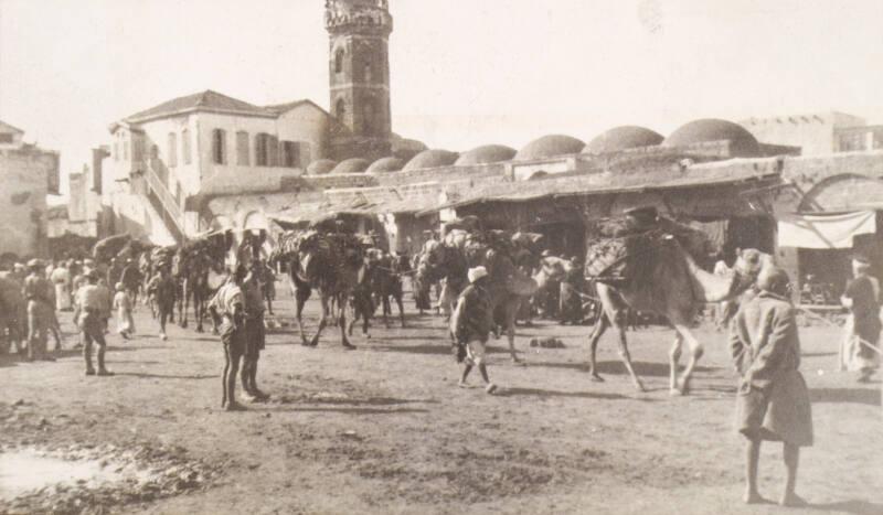 Troops with Camels (Photograph Album Belonging to James McBey)