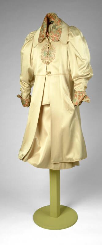Cream Satin Suit (4 Piece)