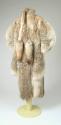 Fur Coat with Decorative Yoke