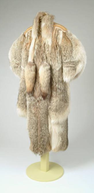 Fur Coat with Decorative Yoke