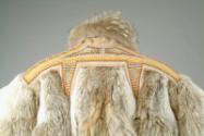 Fur Coat with Decorative Yoke