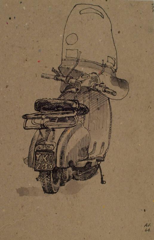 Vespa, Rome by Alexander Fraser 