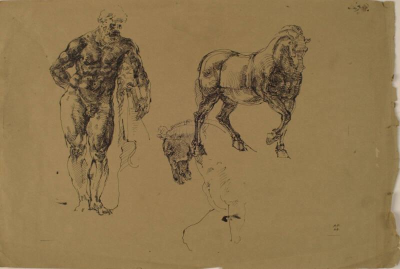 Three Studies of Sculptures by Alexander Fraser