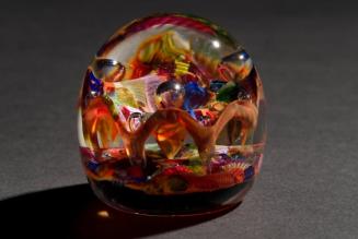 'Harlequin' Glass Paperweight