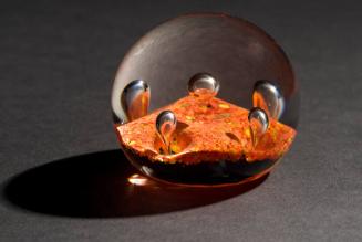 Paperweight with Orange Centre