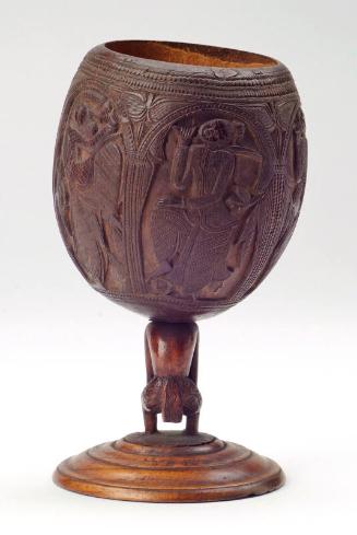 Carved Coconut Cup