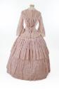 Pink Checked Cotton Wedding Dress