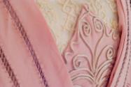 Dusky Pink Silk Wedding Dress